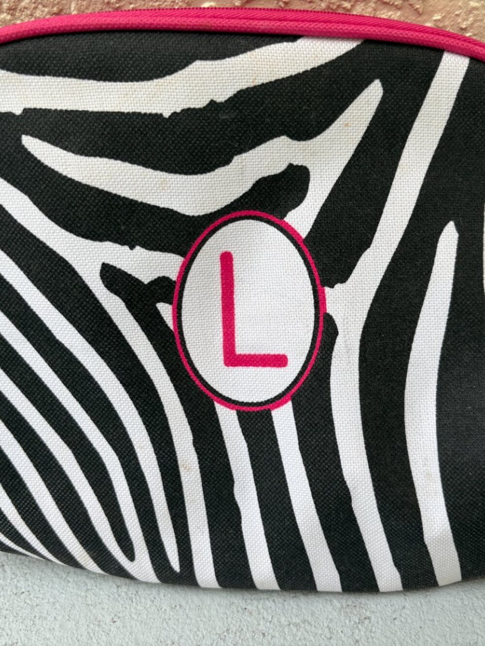 Zebra Print Travel Cosmetic Bag